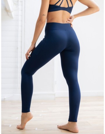 Legging long Bleu intense