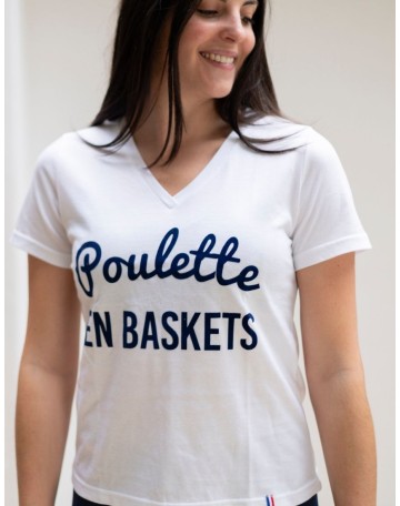 T-shirt Poulette en Baskets