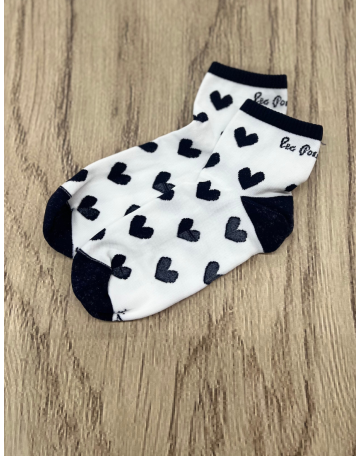 Chaussettes Coeur Marine