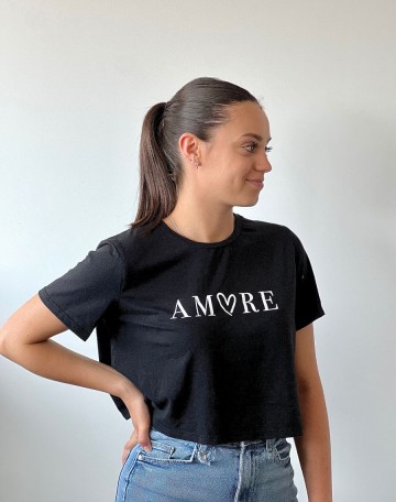 T-shirt crop top Amore